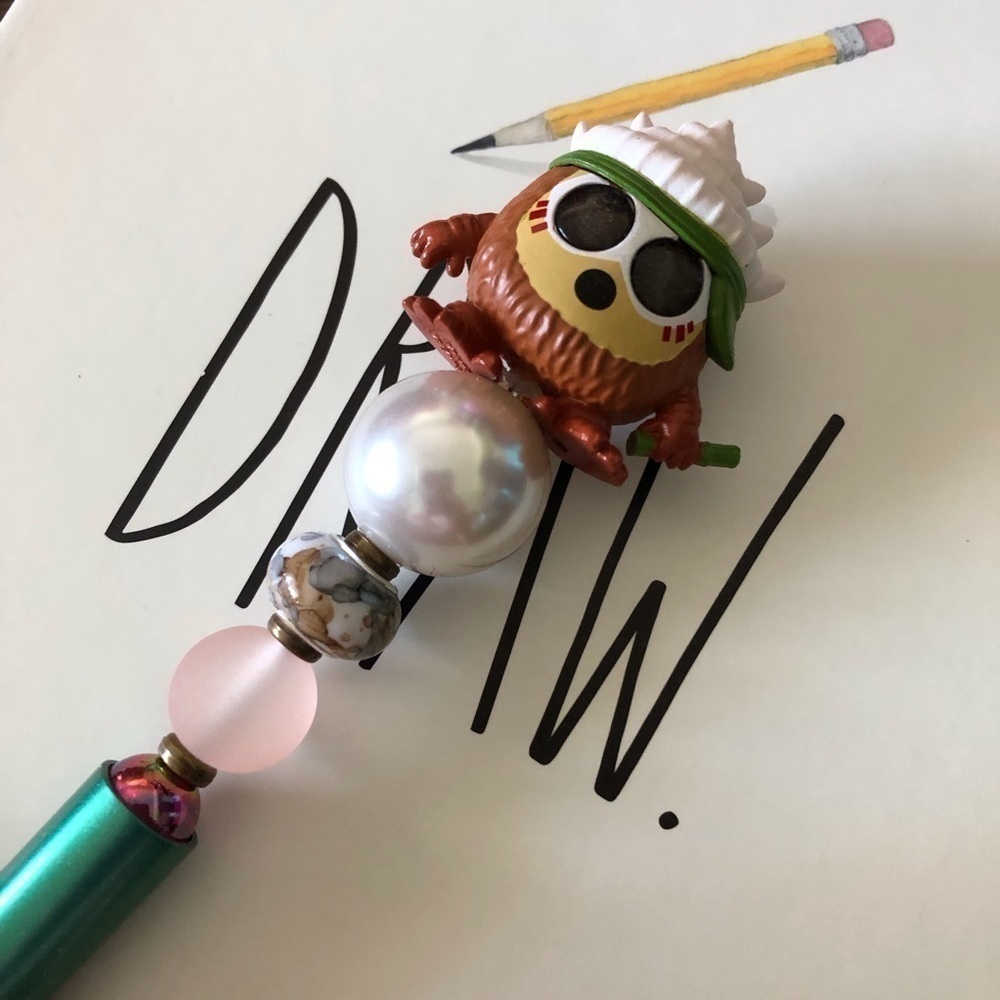 Disney Doorables: Moana: Kakamora #1 handmade beaded pen